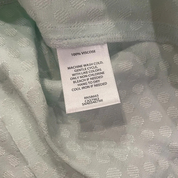 Something Navy Mint Wrap Peplum Blouse - Picture 10 of 10